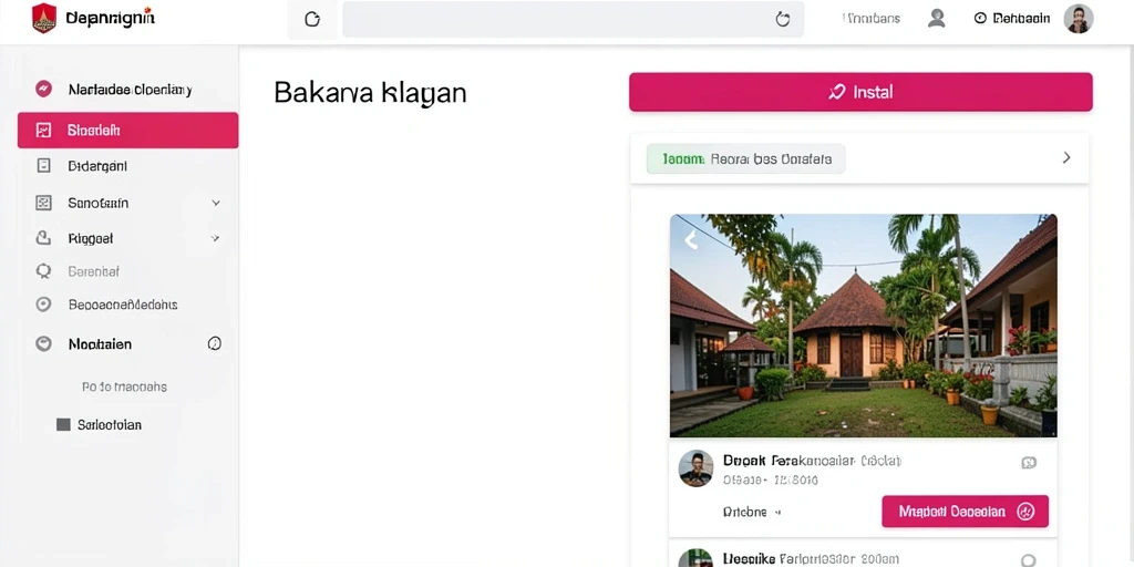 Tampilan awal yang menarik dan mudah digunakan.