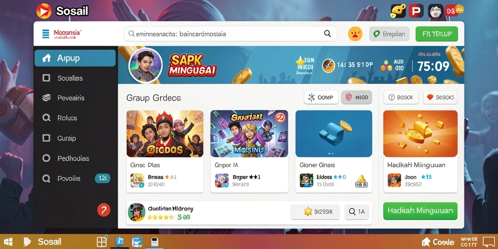 Tampilan awal aplikasi 6SVIP yang menarik.