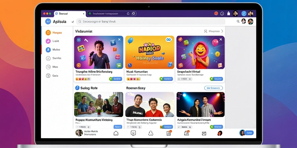 Gambaran awal antarmuka pengguna yang menarik.