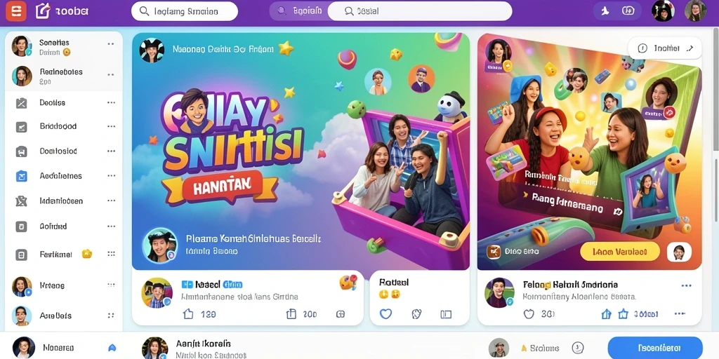 Tampilan antarmuka utama 9N9N yang menarik.