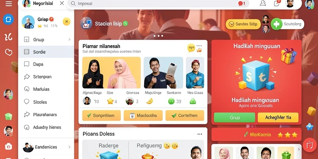 Antarmuka pengguna yang intuitif dan menarik.