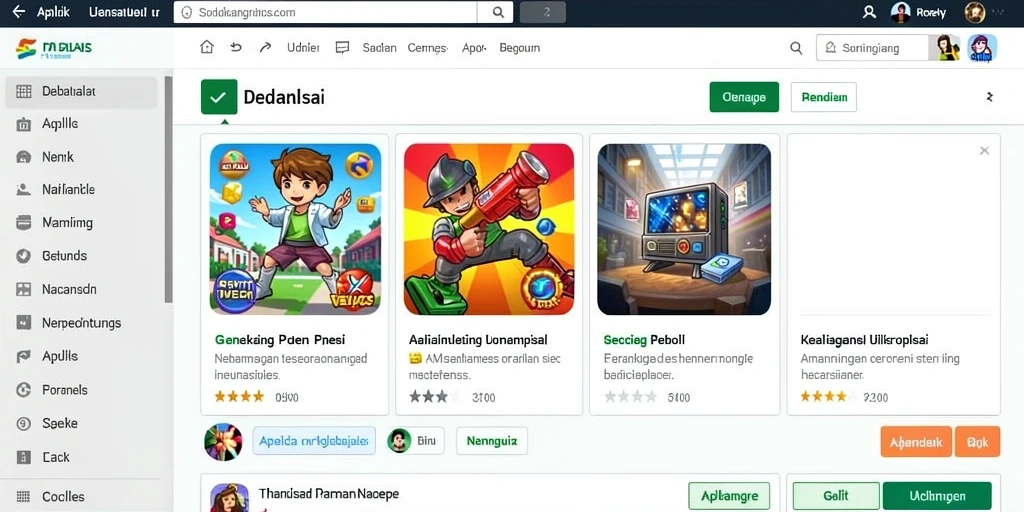 Tampilan awal permainan yang menarik dan intuitif.