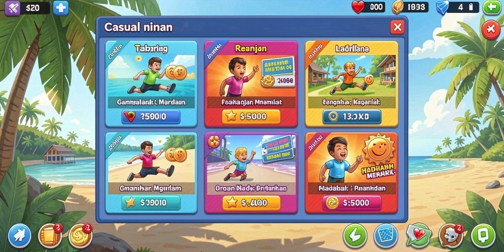 Screenshot menunjukkan antarmuka utama DULTOGEL yang menarik.