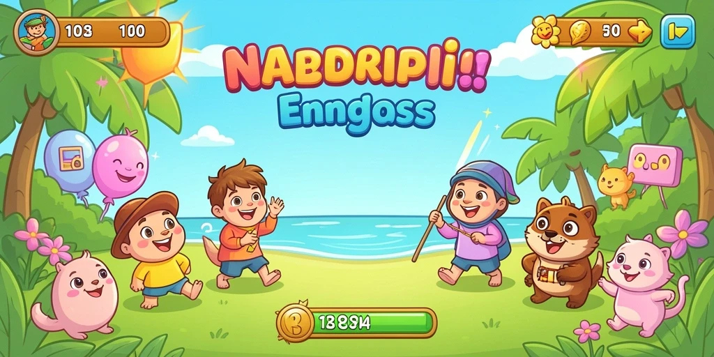 Tampilan utama game dengan grafik yang memukau.