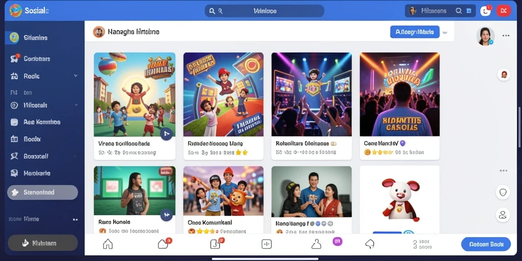 Tampilan utama yang intuitif dan menarik.