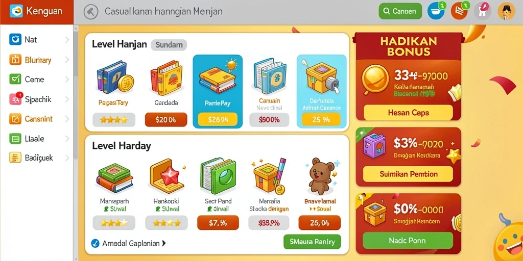 Tampilan awal yang menarik dengan antarmuka intuitif.