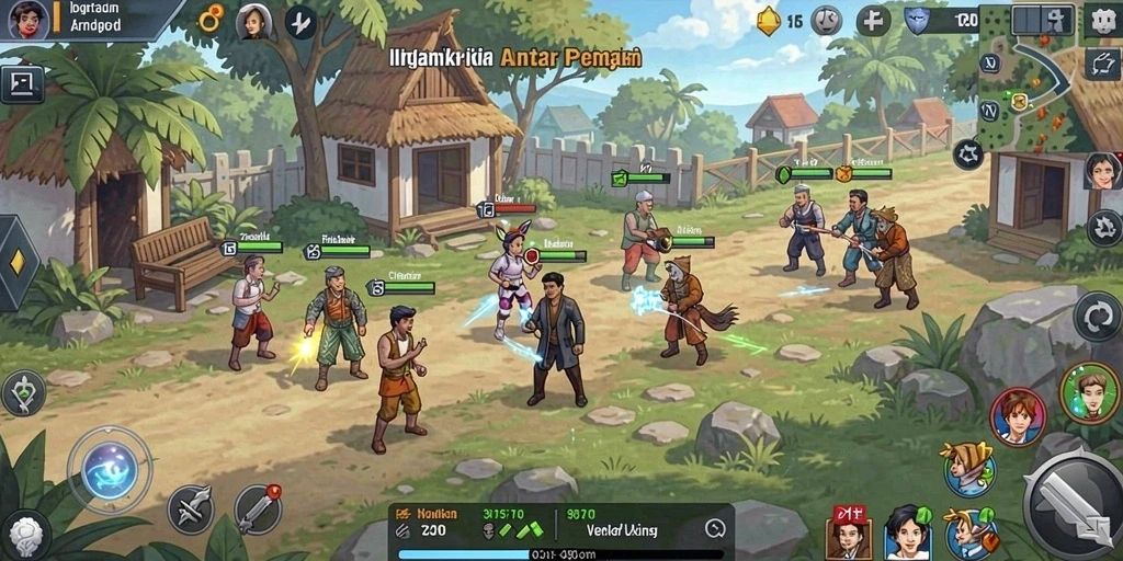 Tampilan awal permainan yang menarik.