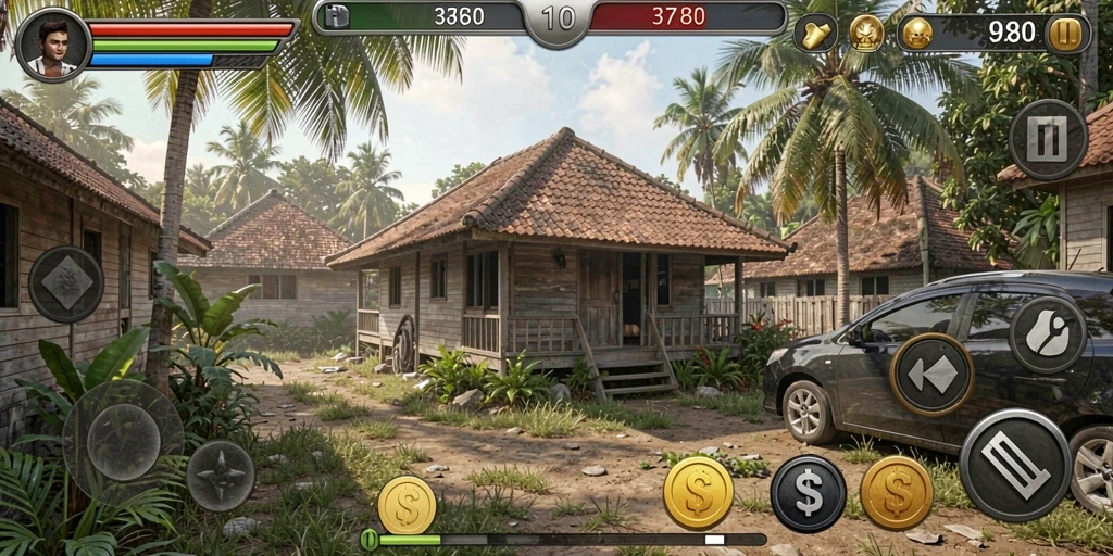 Screenshot menampilkan antarmuka permainan yang menawan.