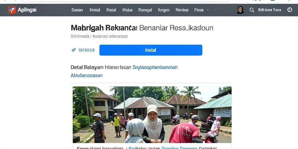 Screenshot menunjukkan antarmuka utama game yang ramah pengguna.